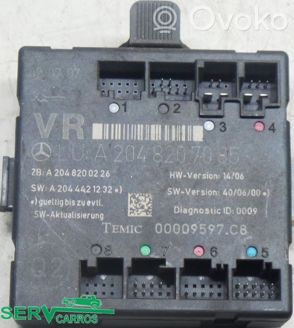 Mercedes-Benz C W204 Unidad de control/módulo de la puerta 