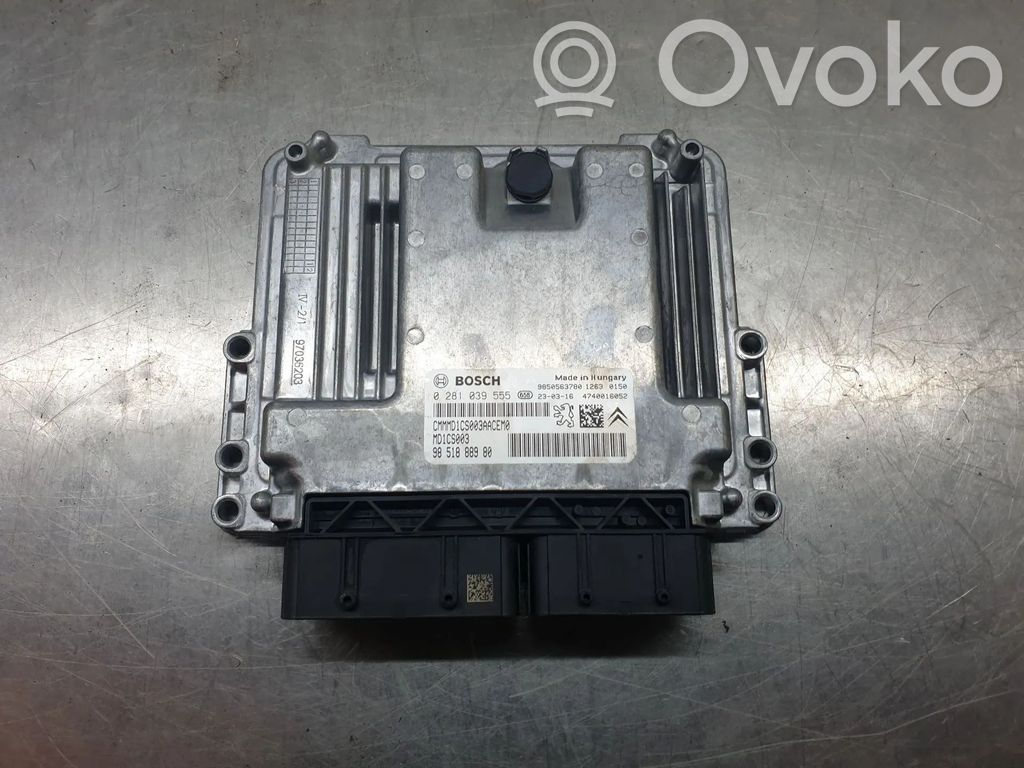 Engine control unit/module   9851888980,0281039555,4740016052,9850563780,MD1CS003