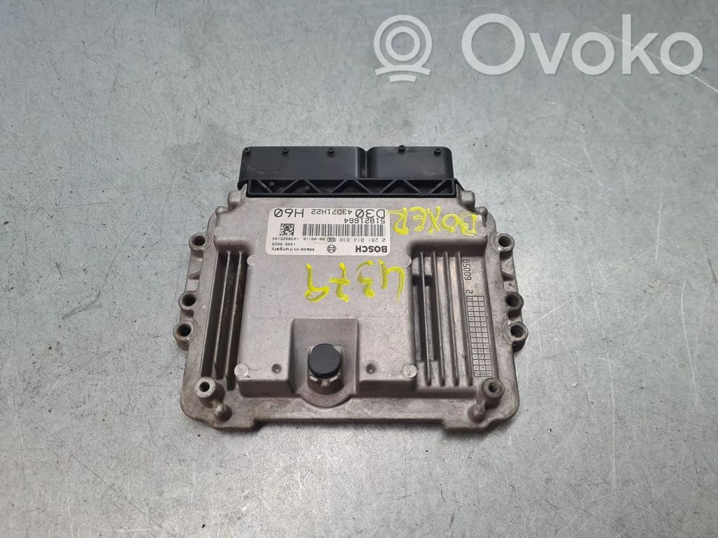 Engine control unit/module   51821664,0281014838,1039S25184,43D71H22