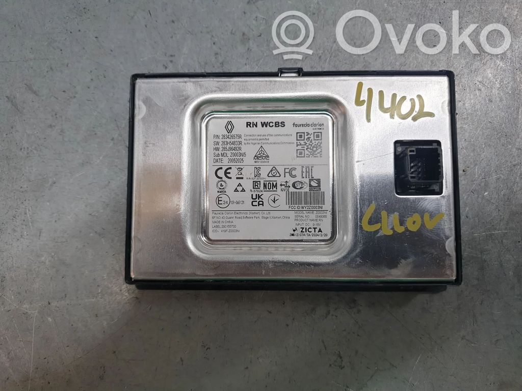 Muut ohjainlaitteet/moduulit   283426575R,283H54833R,285J96492R