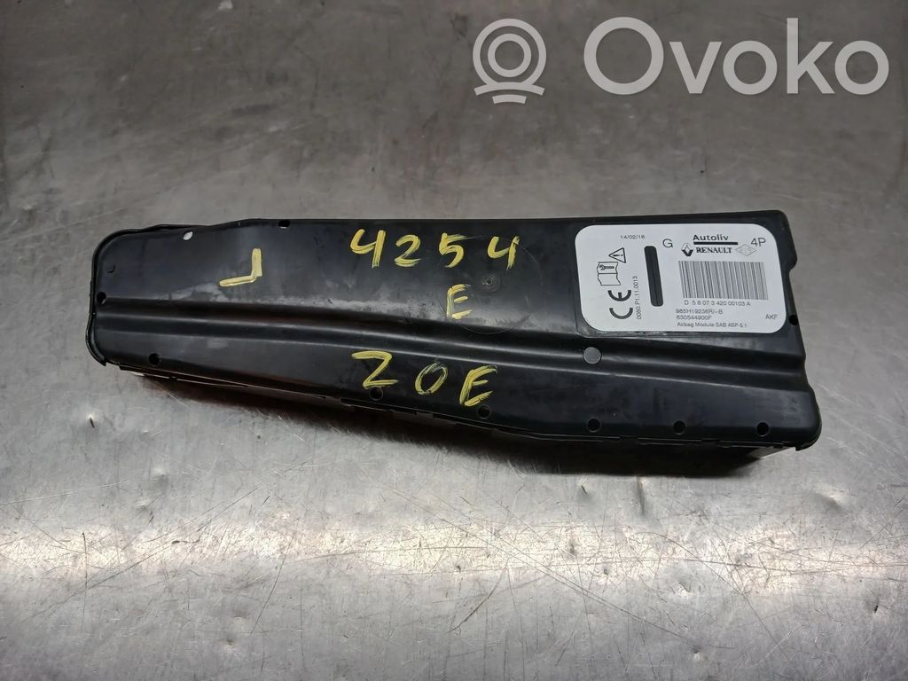 Renault Zoe Airbag sedile