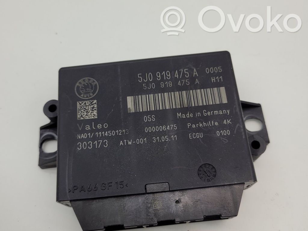 Skoda Superb B6 (3T) Parking PDC control unit/module 