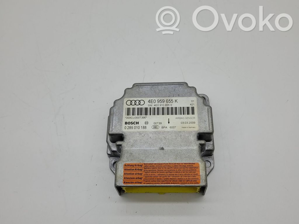 Audi A8 S8 D3 4E Airbag control unit/module 