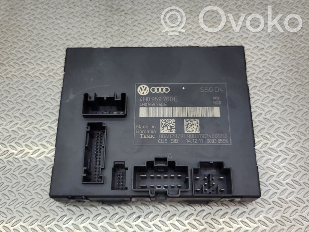 Audi A8 S8 D4 4H Module de commande de siège 