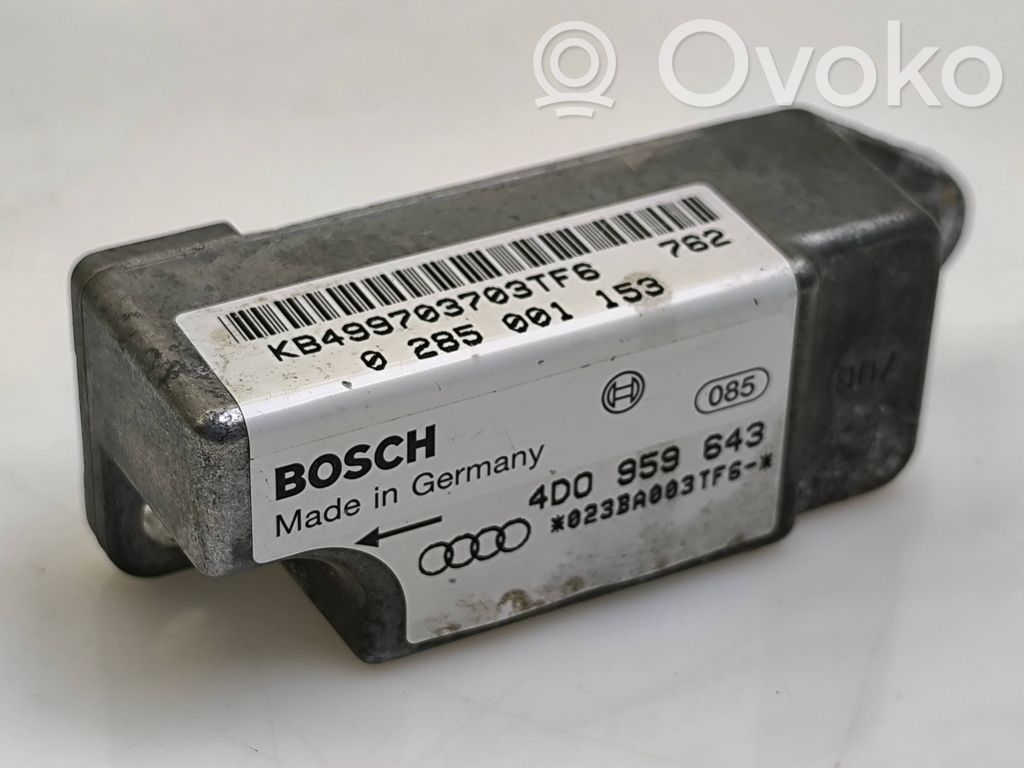 Audi A6 S6 C5 4B Airbagsensor Crashsensor Drucksensor 