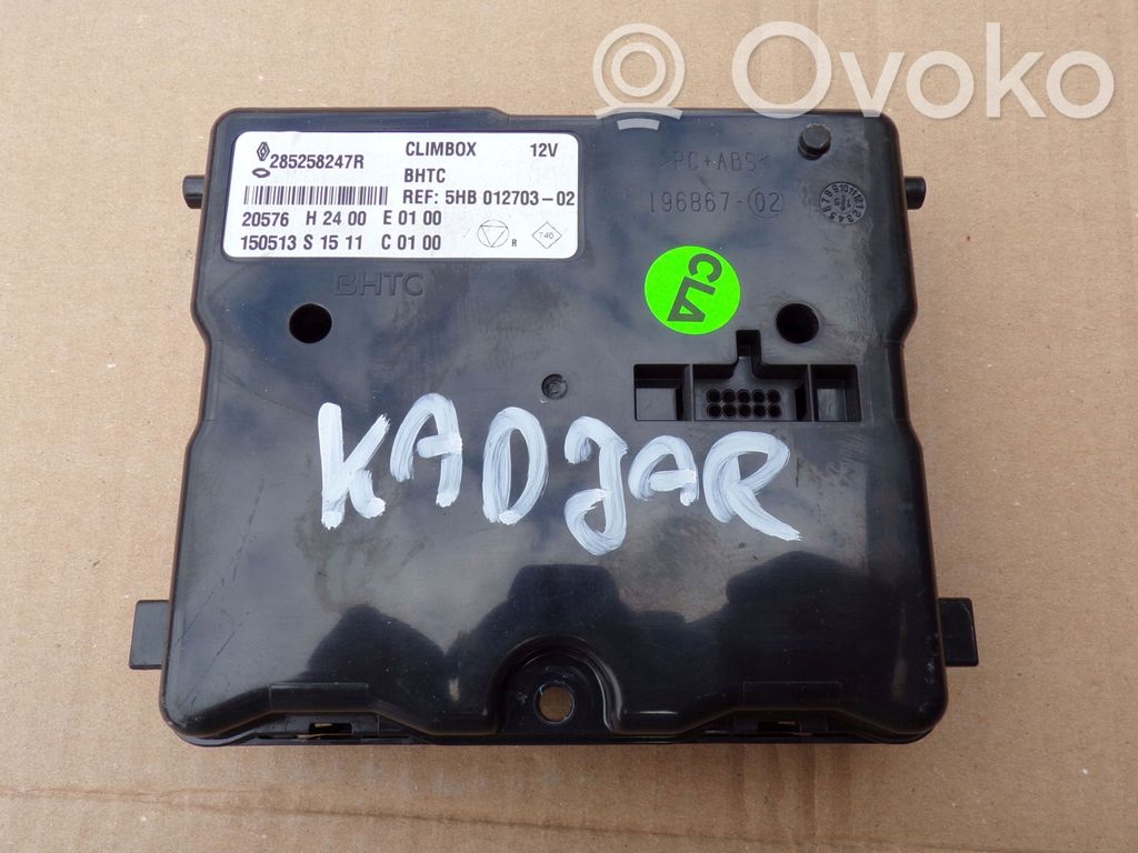 Renault Kadjar Air conditioning/heating control unit 