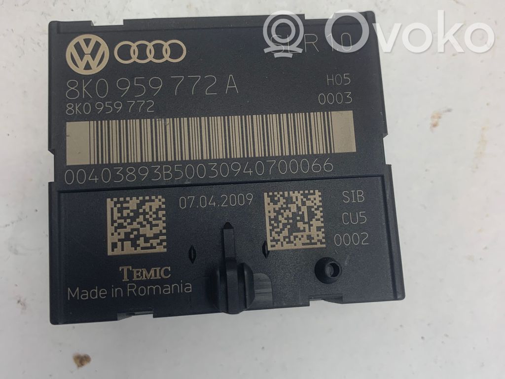 Audi A4 S4 B8 8K Moduł / Przekaźnik podgrzewania foteli 