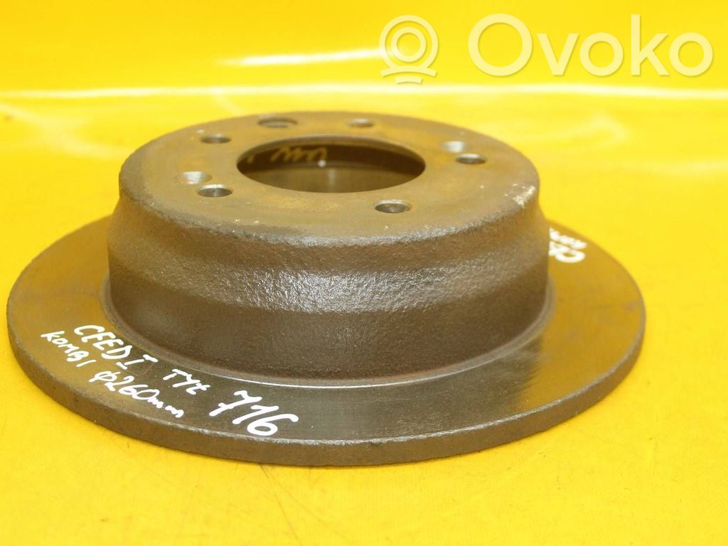 KIA Ceed Rear brake disc 