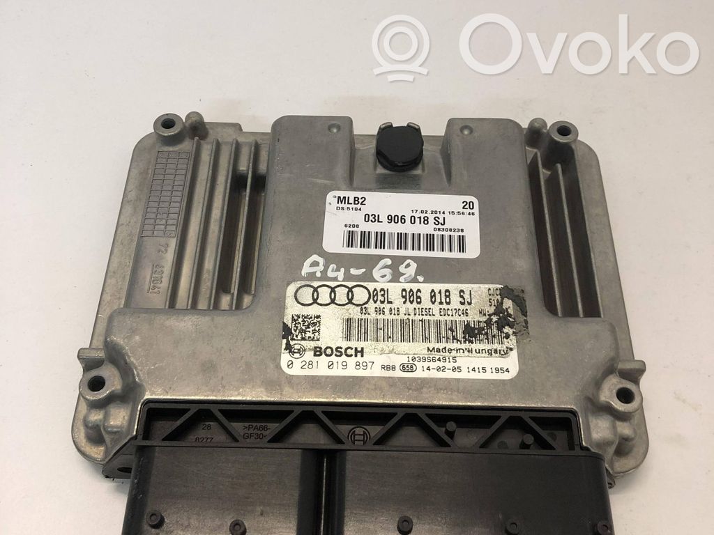 Audi A4 S4 B8 8K Engine control unit/module 