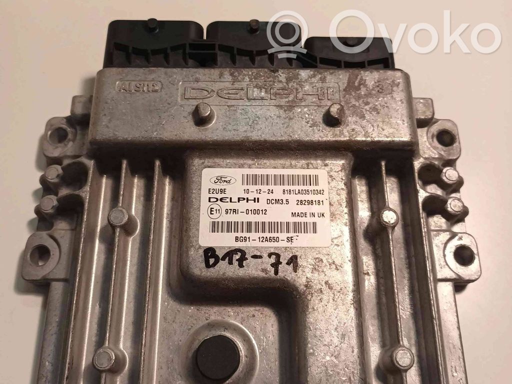 Engine control unit/module   28298181,BG9112A650SE,97RI010012