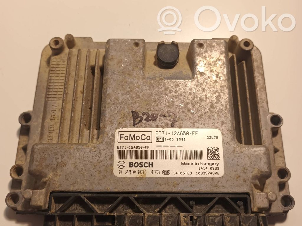 Engine control unit/module   ET7112A650FF,0281031473