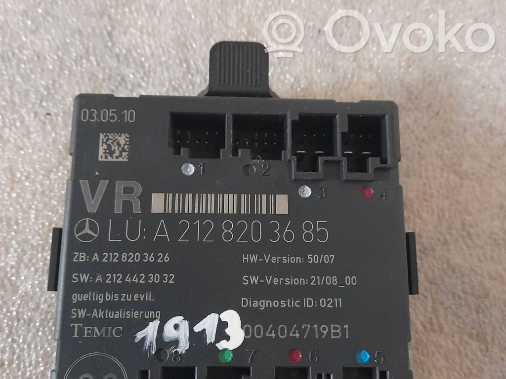 Mercedes-Benz E W212 Door control unit/module 