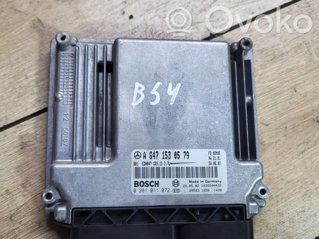 Engine control unit/module   A6471530579,1039S00432,0281011072