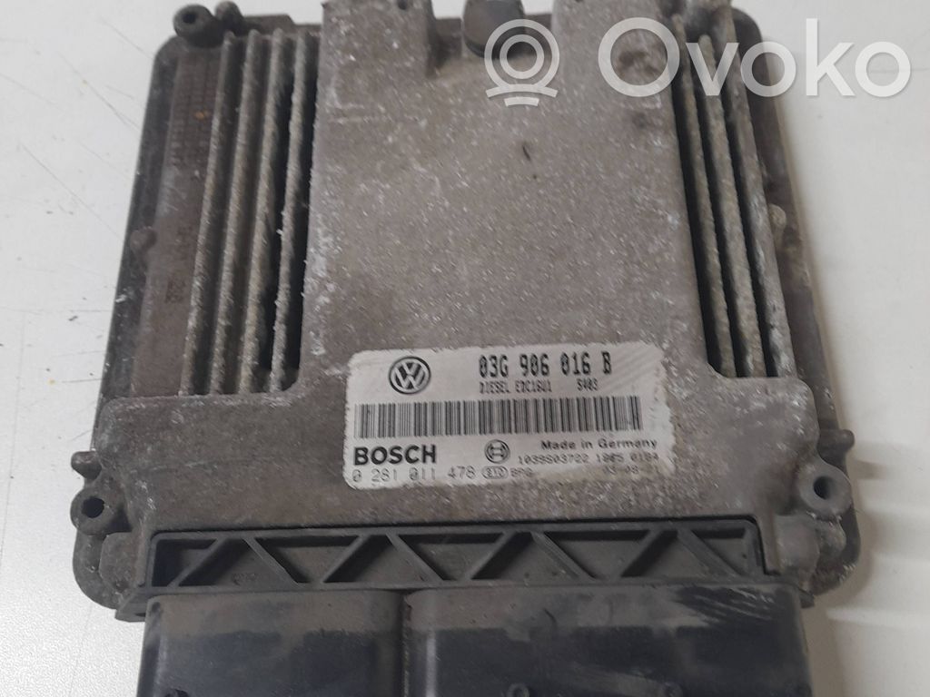 Volkswagen PASSAT B6 Engine control unit/module 