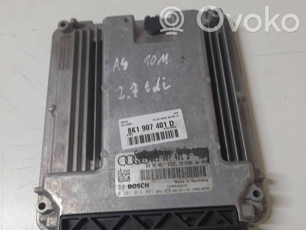Engine control unit/module   8K1907401D,07532856,8K0907401