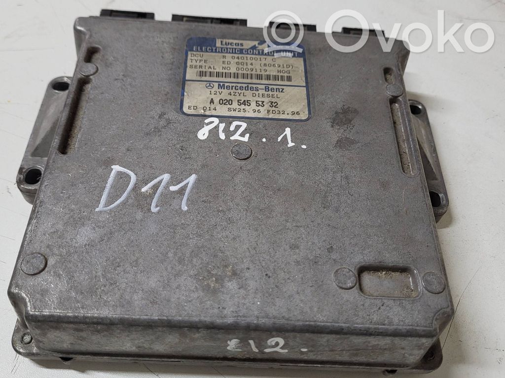 Engine control unit/module ECU   A0205455332,R04010017C