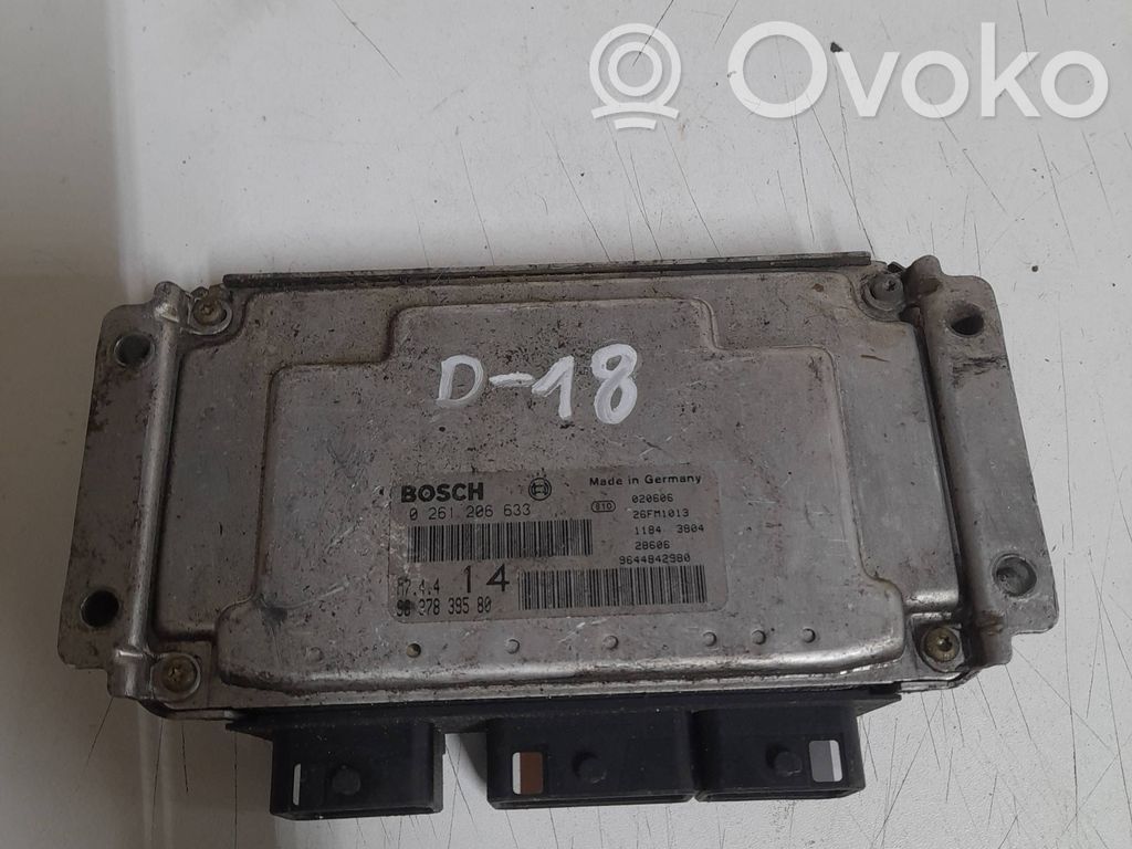 Engine control unit/module   0261206633,9637839580,9644842980