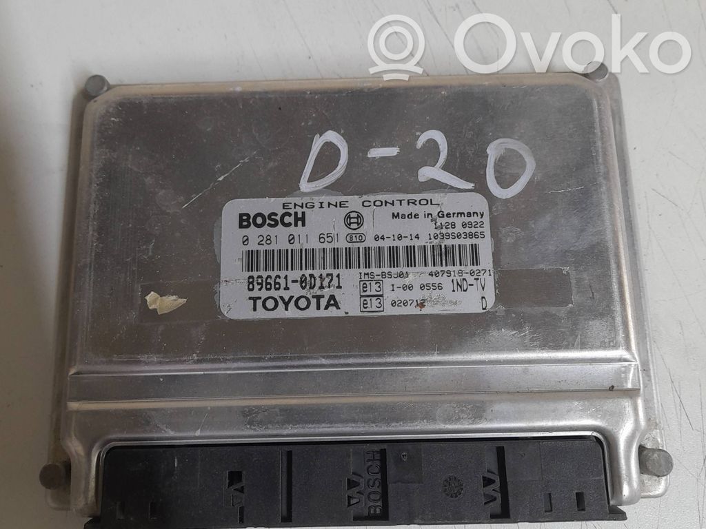 Toyota Yaris Engine control unit/module 