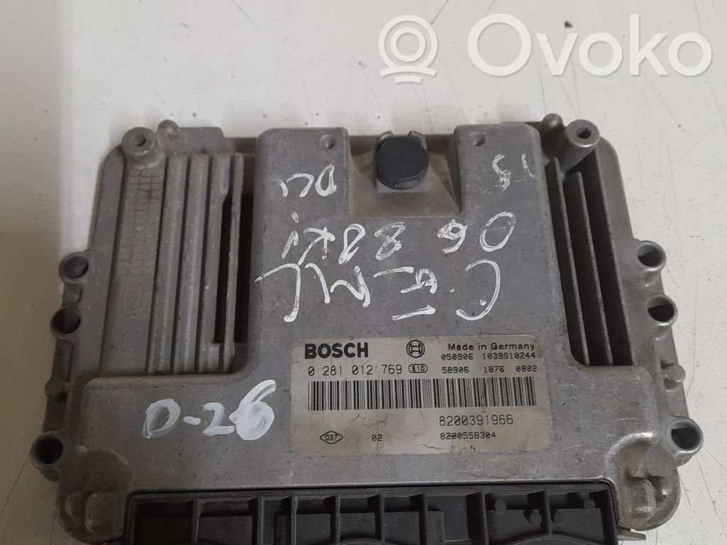 Engine control unit/module   0281012769,8200558304,8200391966