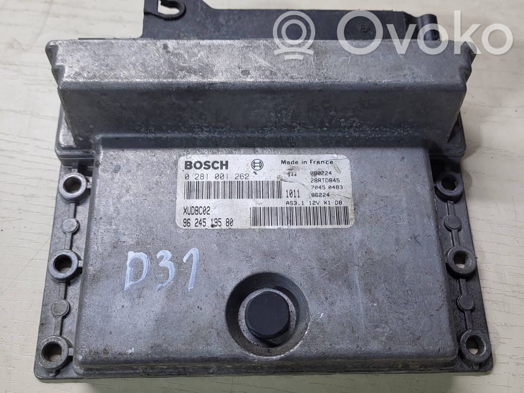 Engine control unit/module   0281001262,XUDBC02,9624519580