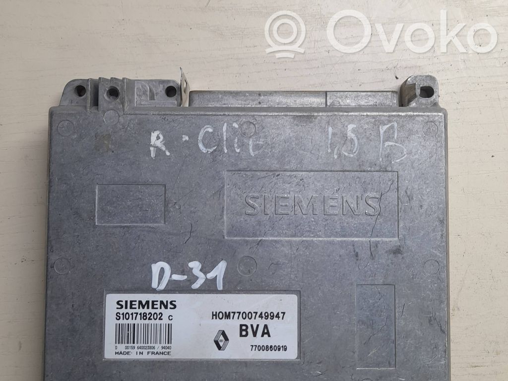 Renault Clio I Engine control unit/module 