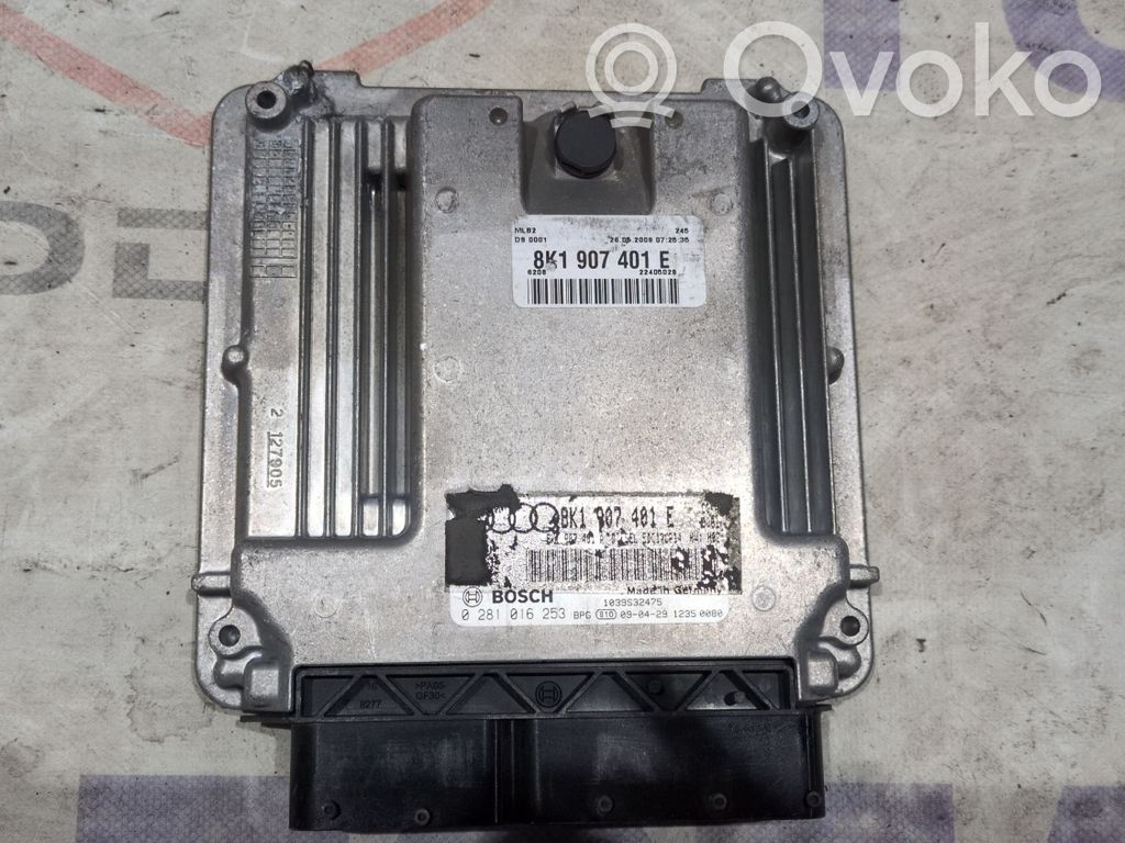 Engine control unit/module   8K1907401E,0281016253