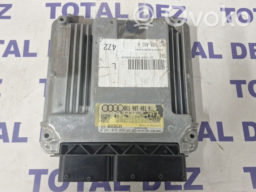Audi A4 S4 B8 8K Variklio valdymo blokas 