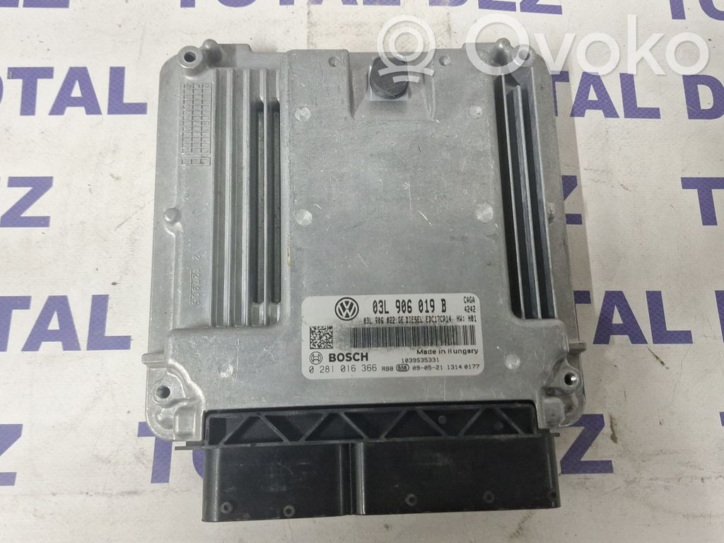 Engine control unit/module   03L906022GE,03L906019B,0281016366