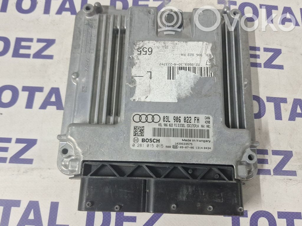 Engine control unit/module   03L906022FG,03L906022FH,0281015015