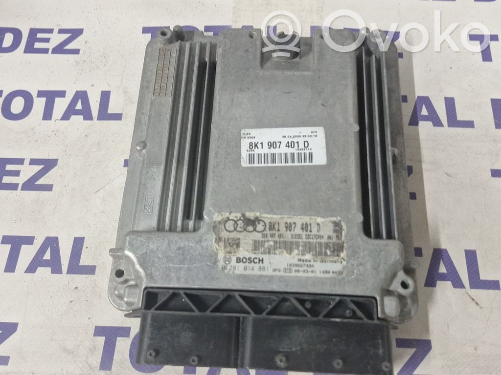 Engine control unit/module   8K1907401D,0281014881
