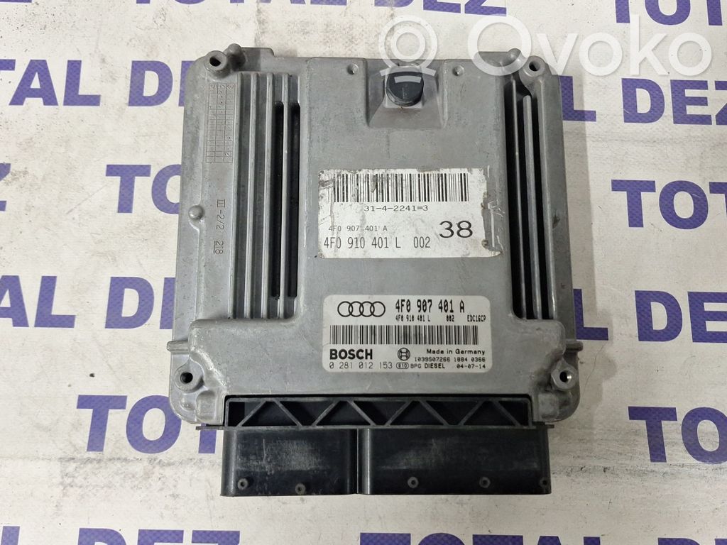 Engine control unit/module   4F0907401A,4F0910401L,0281012153