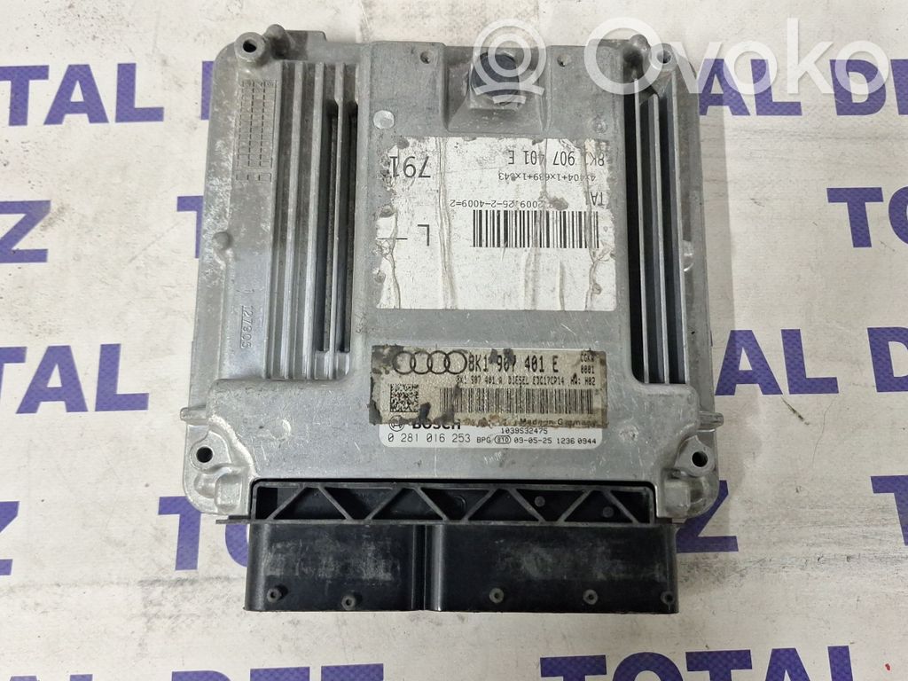 Engine control unit/module   8K1907401E,0281016253