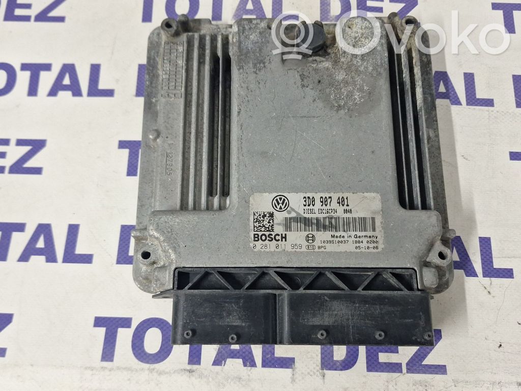 Engine control unit/module   3D0907401,0281011959,1039S10037