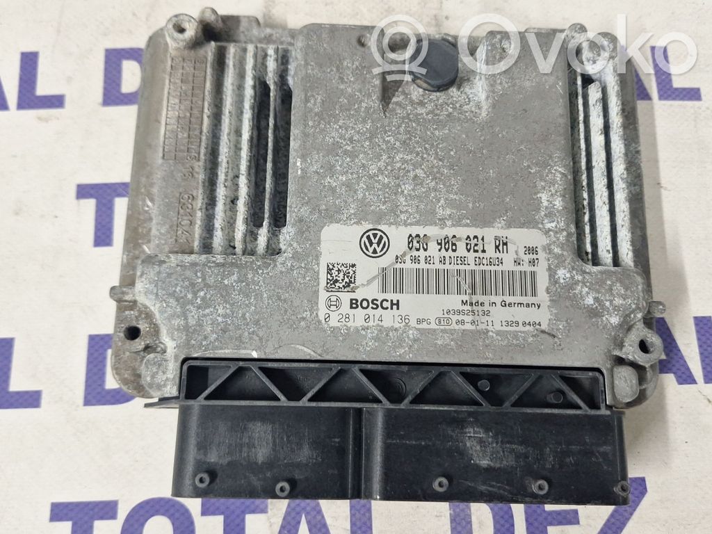 Unidad de control/módulo del motor   03G906021AB,0281014136,038906021RN