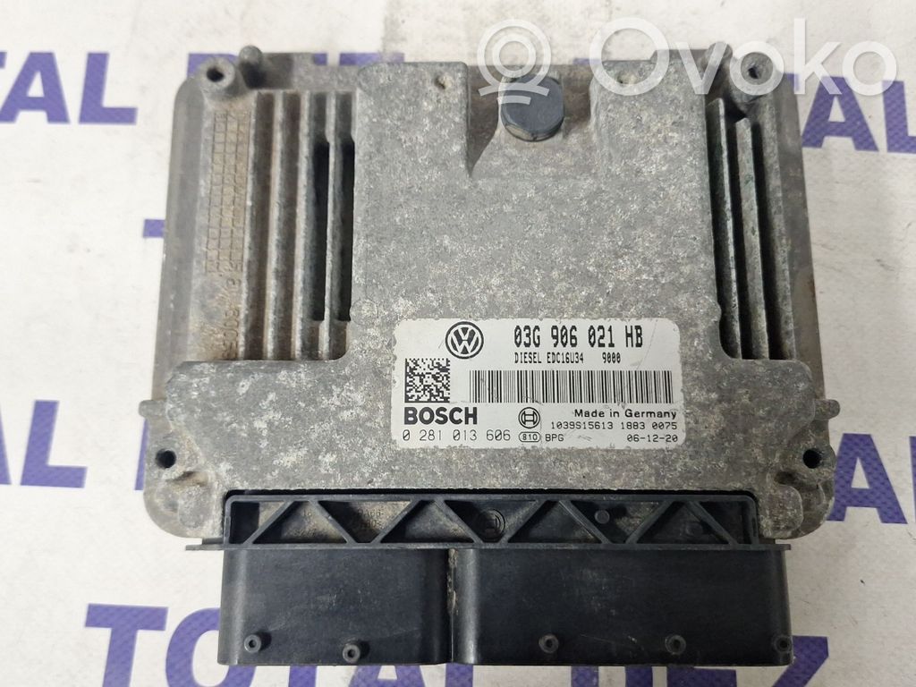 Engine control unit/module   03G906021HB,0281013606,1039S15613