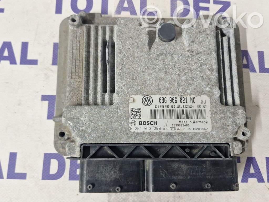Engine control unit/module   03G906021AB,03G906021MC,0281013299