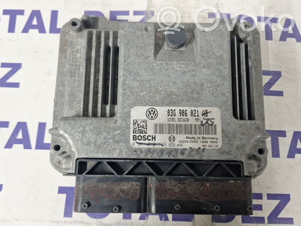 Engine control unit/module   03G906021AB,0281010149