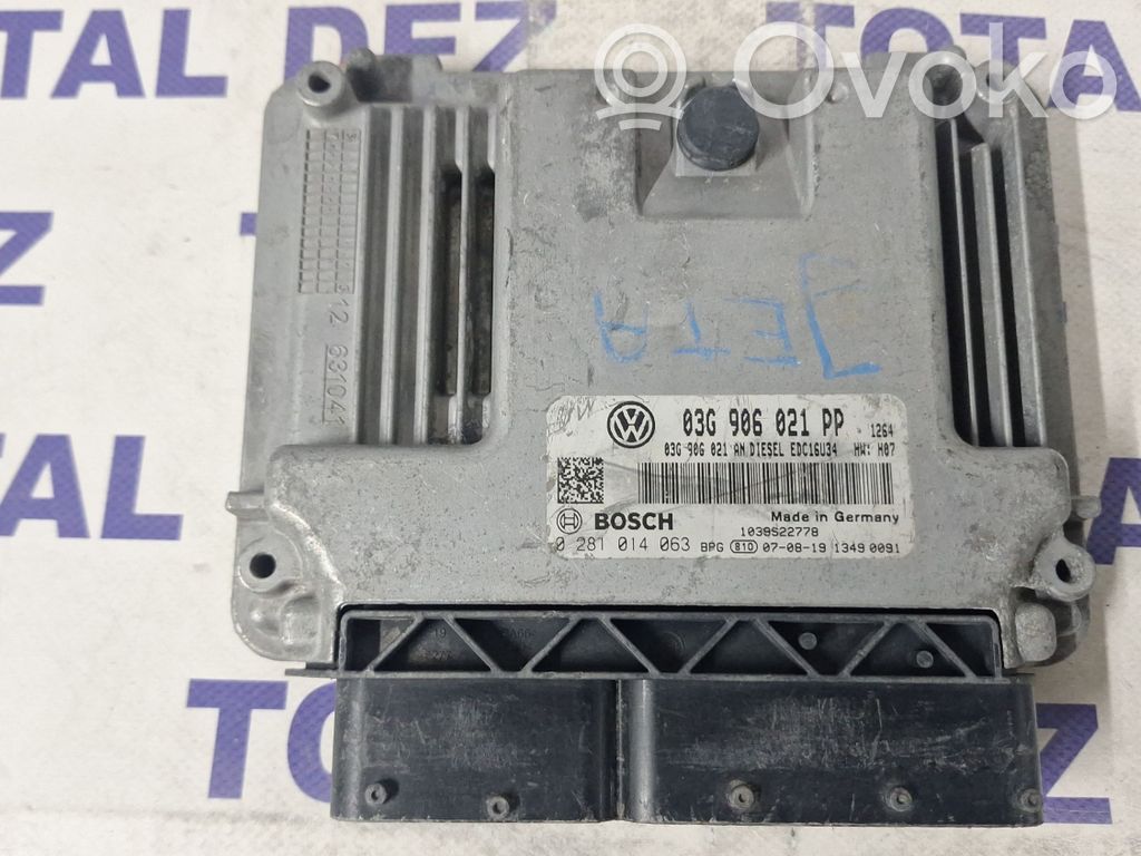 Engine control unit/module   03G906021AN,03G906021PP,0281014063