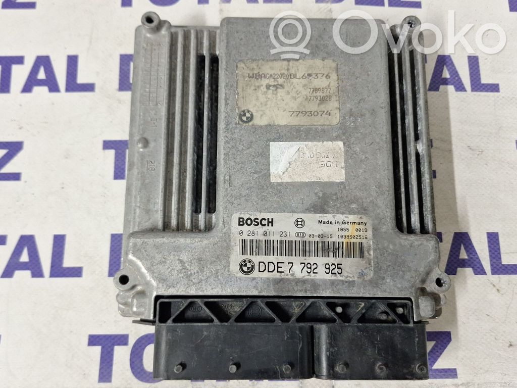 Engine control unit/module   0281011231,7792925,7793074
