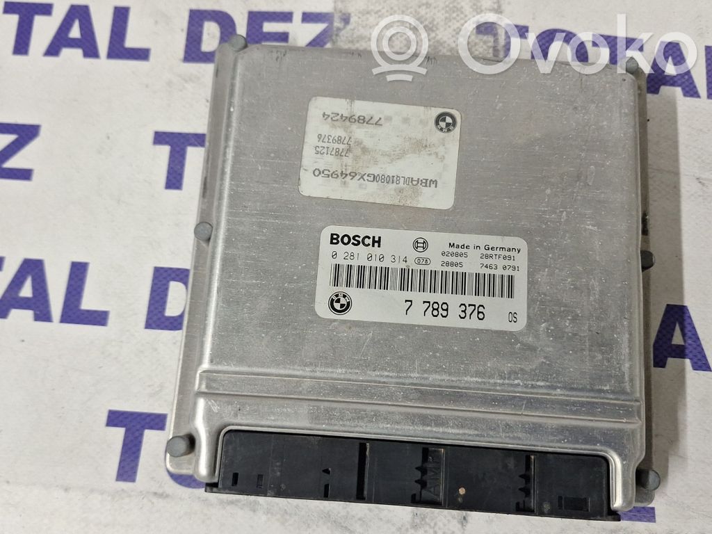 Calculateur moteur ECU   0281010314,7789376