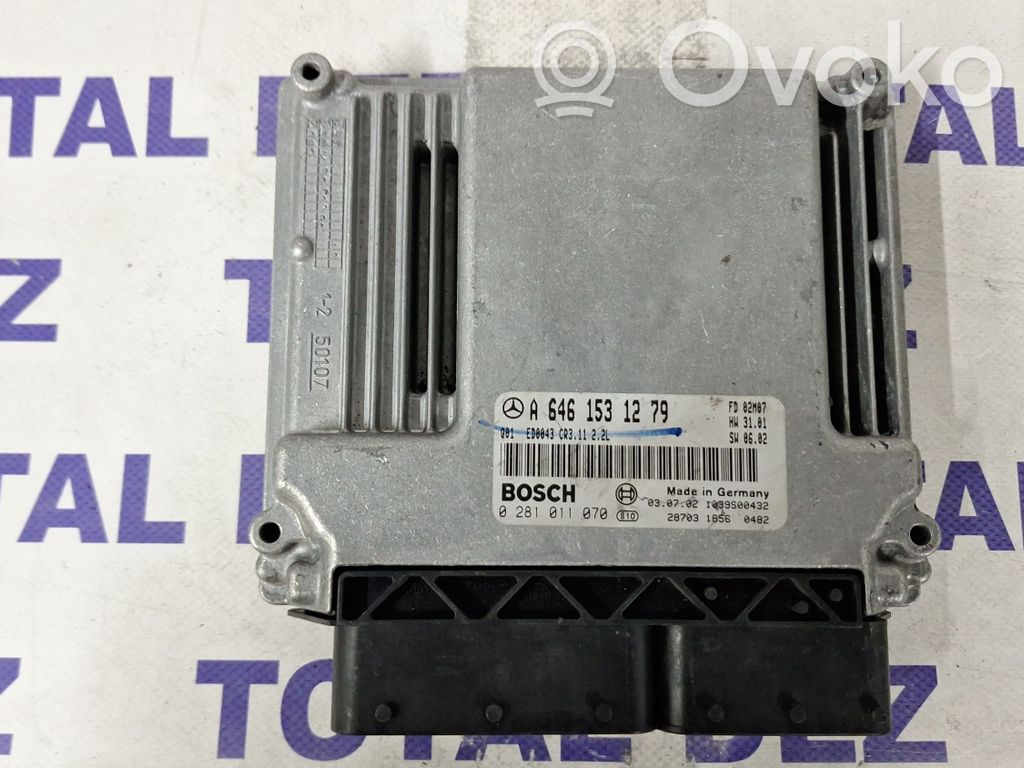Engine control unit/module   A6461531279,0281011070,1039S00432