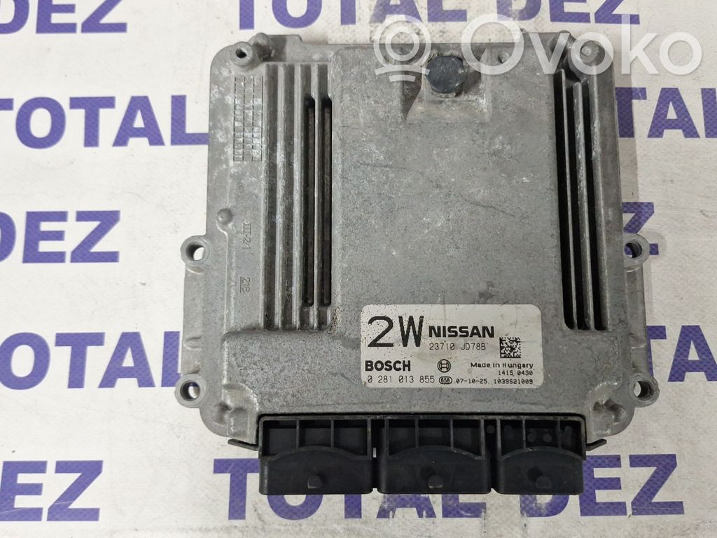 Engine control unit/module   23710JD78B,0281013855,14150430