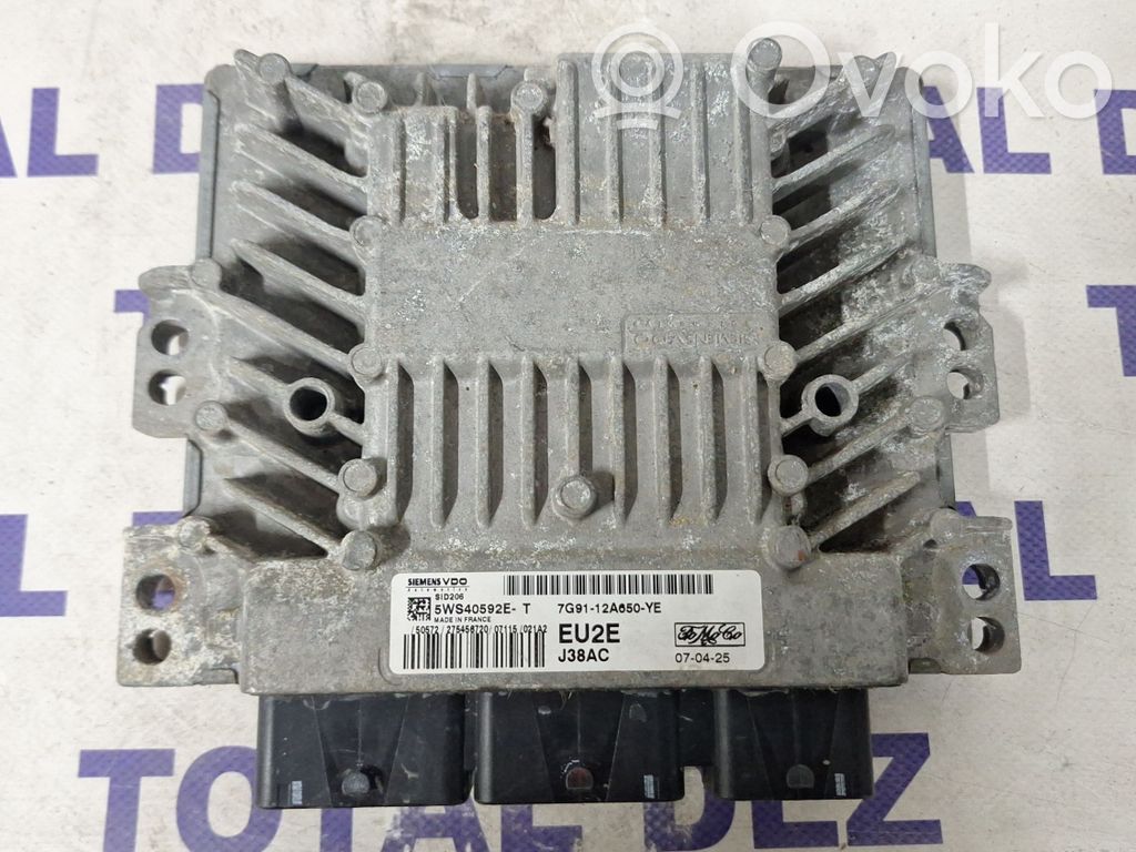 Engine control unit/module   7G9112A650YE,5WS40592ET