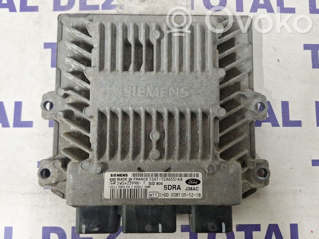 Engine control unit/module ECU   5WS40399BT,5S6112A650KA