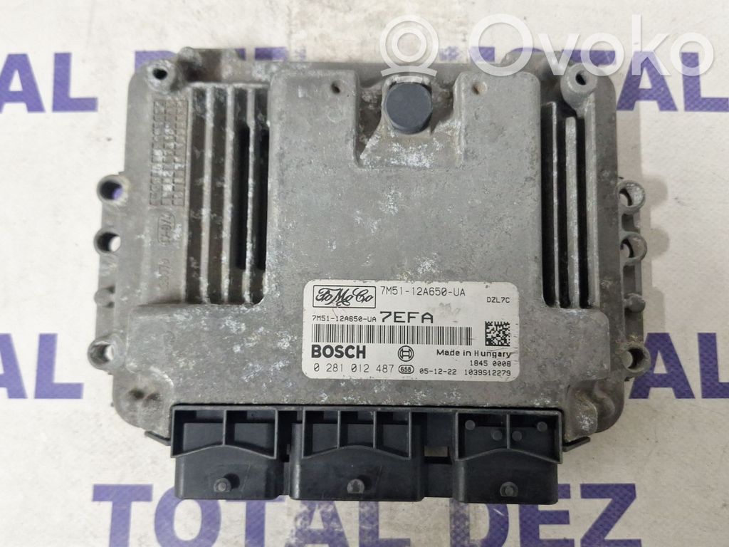 Unidad de control/módulo del motor   0281012487,7M5112A650UA
