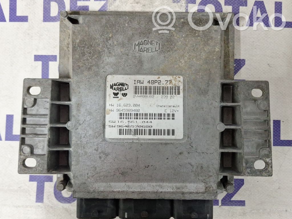 Engine control unit/module   9645989480,16623004,IAW48P277