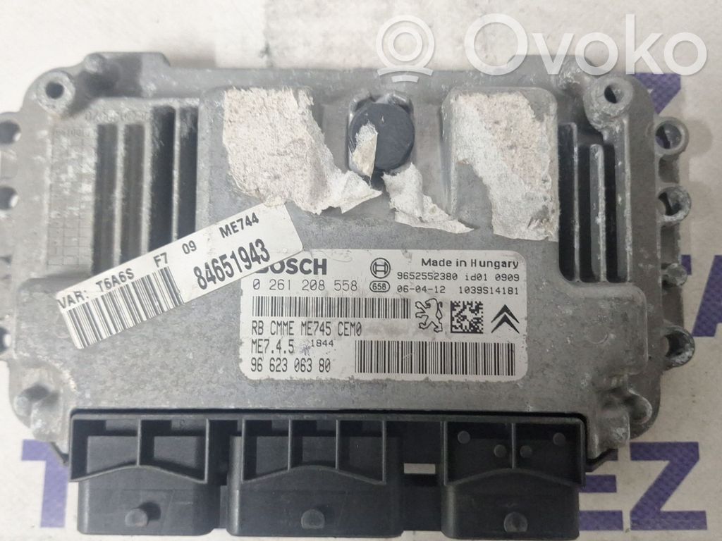 Engine control unit/module   9652552380,0261208558,9662306380