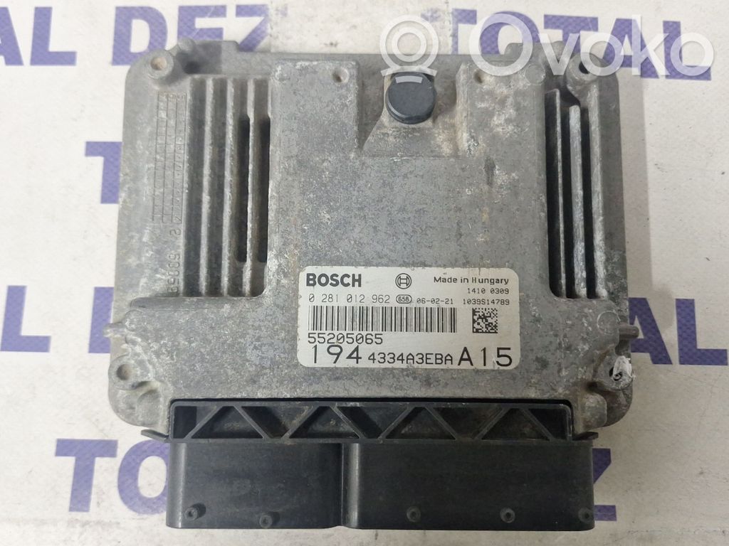 Engine control unit/module   0281012962,55205065,4334A3EBAA