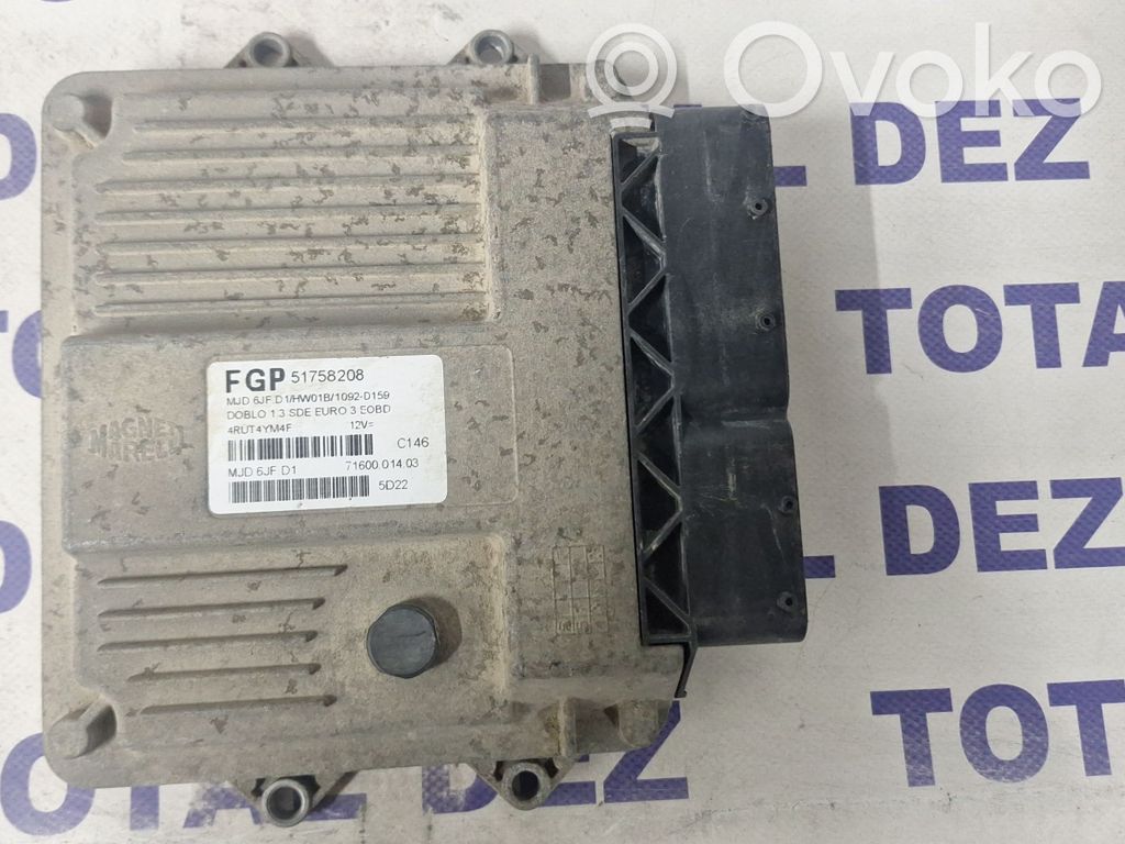 Engine control unit/module   51758208,7160001403,4BUL4MM4F