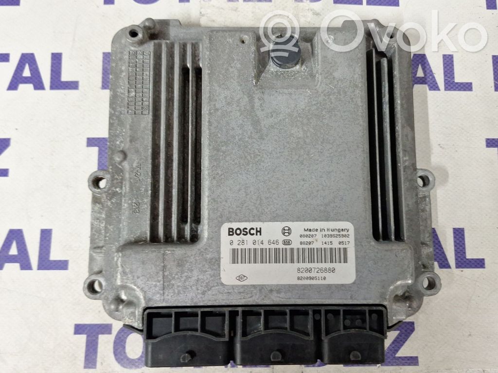 Engine control unit/module   8200726880,0281014646,8200905110
